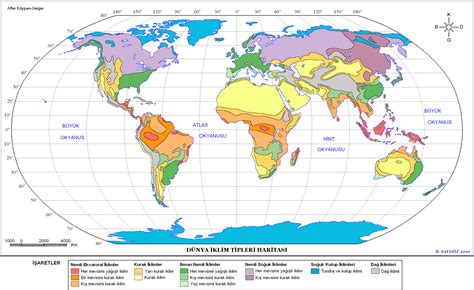 Dünya haritası iklim tipleri